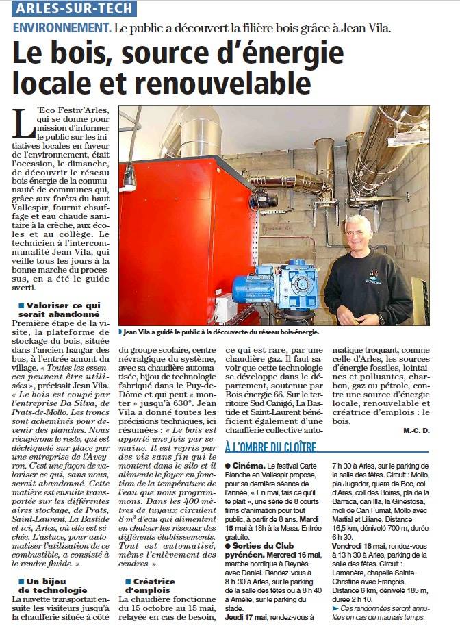 Article L'Indépendant (15/05/2018)