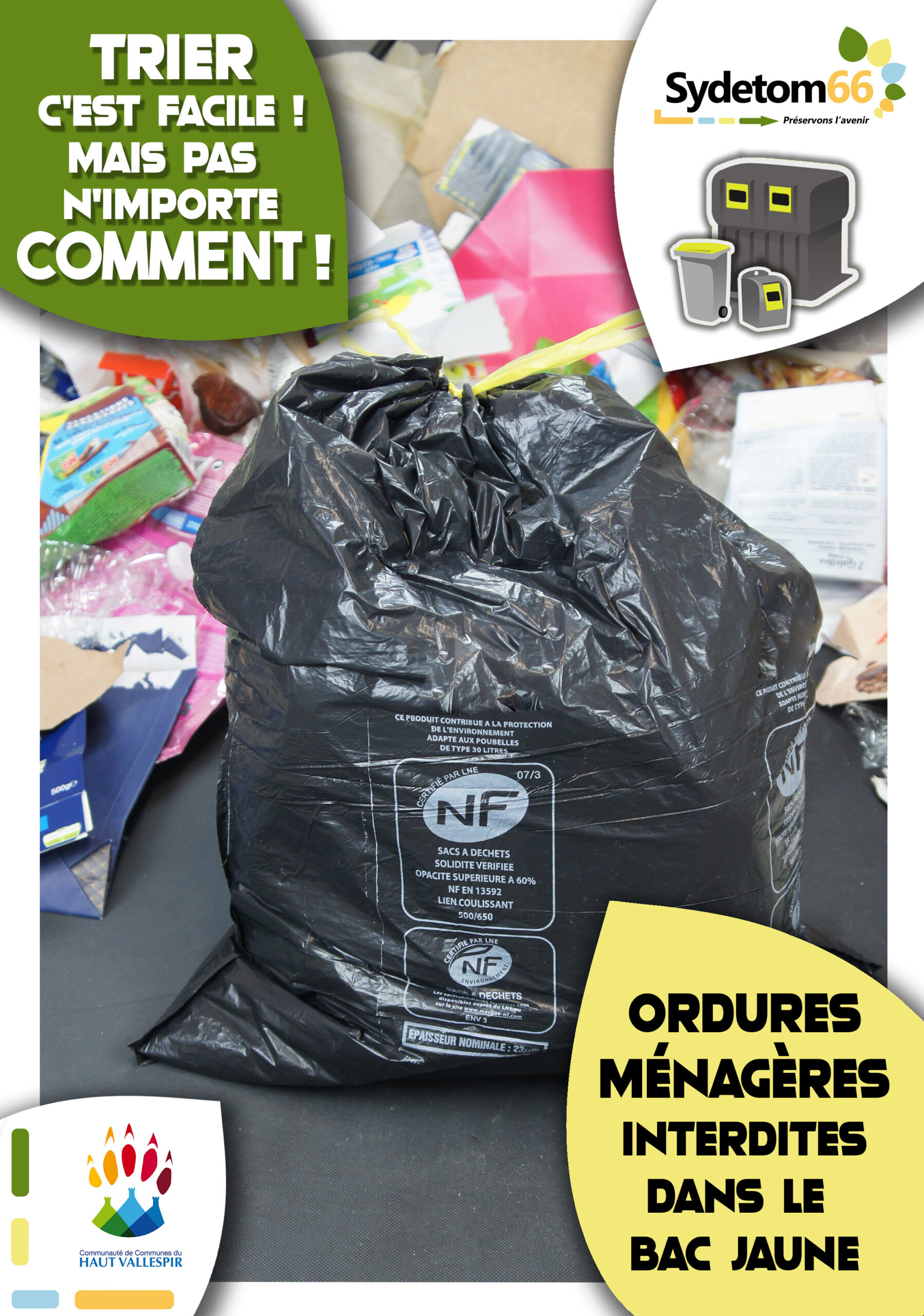 Sac Poubelle recyclé - Collecte des déchets